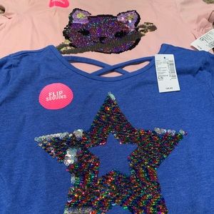 Flip sequins shirts
